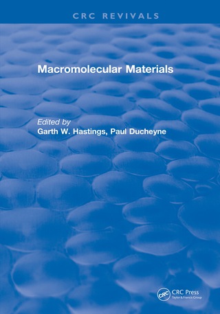 Immagine di copertina: Macromolecular Materials 1st edition 9781315895123