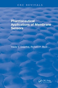 Imagen de portada: Pharmaceutical Applications of Membrane Sensors 1st edition 9781315896397