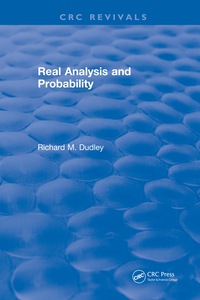 表紙画像: Real Analysis and Probability 1st edition 9781315897097