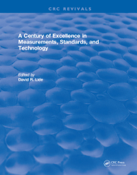 Omslagafbeelding: A Century of Excellence in Measurements, Standards, and Technology 1st edition 9781315890296
