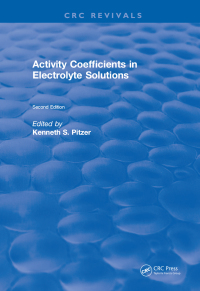 Imagen de portada: Activity Coefficients in Electrolyte Solutions 2nd edition 9781315890371