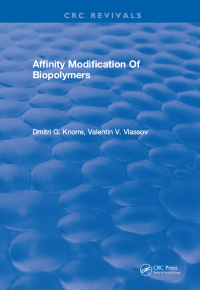 Cover image: Affinity Modification Of Biopolymers 1st edition 9781315890463