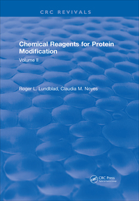 Imagen de portada: Chemical Reagents for Protein Modification 1st edition 9781315891446