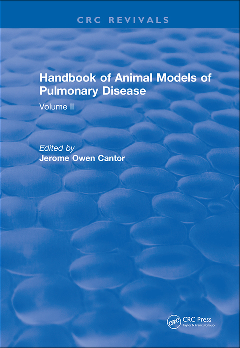 CRC Handbook of Animal Models of Pulmonary Disease: Volume II, 1st Edition - FULL INSTANT DOWNLOAD | PDF DOCX EPUB
