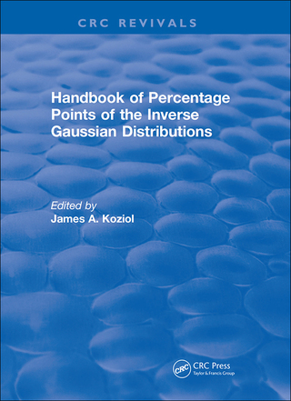 Cover image: Handbook of Percentage Points of the Inverse Gaussian Distributions 1st edition 9781315892061