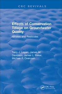 صورة الغلاف: Effects Conservation Tillage On Ground Water Quality 1st edition 9781315892528