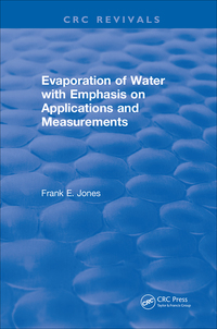 Cover image: Evaporation of Water With Emphasis on Applications and Measurements 1st edition 9781315892863