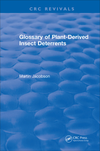 Cover image: Glossary Of Plant Derived Insect Deterrents 1st edition 9781315893174