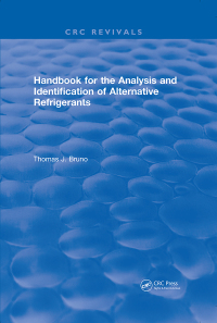 Titelbild: Handbook for the Analysis and Identification of Alternative Refrigerants 1st edition 9781315893235