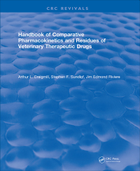 表紙画像: Handbook of Comparative Pharmacokinetics and Residues of Veterinary Therapeutic Drugs 1st edition 9781315893372