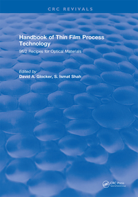 Cover image: Handbook of Thin Film Process Technology 1st edition 9781315893693