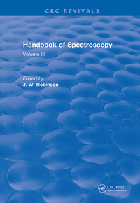 Cover image: Handbook of Spectroscopy 1st edition 9781315894010