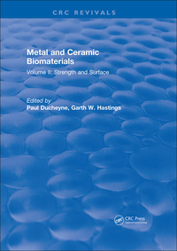 Cover image: Metal and Ceramic Biomaterials 1st edition 9781315895338