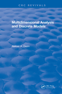 Cover image: Multidimensional Analysis and Discrete Models 1st edition 9781315895765