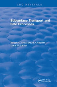 Omslagafbeelding: Subsurface Transport and Fate Processes 1st edition 9781315897899