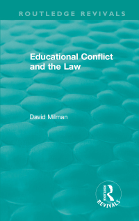 Imagen de portada: Educational Conflict and the Law (1986) 1st edition 9781138477223