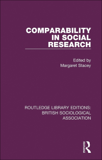 Cover image: Comparability in Social Research 1st edition 9781138476127