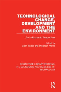 Imagen de portada: Technological Change, Development and the Environment 1st edition 9781138476400