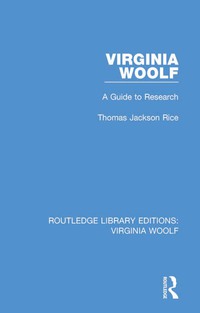 Cover image: Virginia Woolf 1st edition 9781138476028