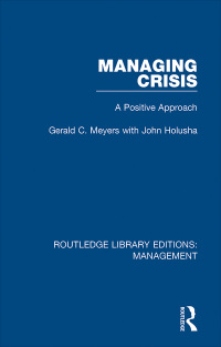 Cover image: Managing Crisis 1st edition 9780815361596