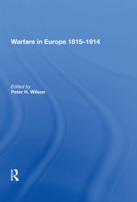 صورة الغلاف: Warfare in Europe 1815�1914 1st edition 9780815398929