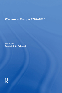 صورة الغلاف: Warfare in Europe 1792�1815 1st edition 9780815398912