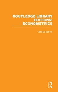 Omslagafbeelding: Routledge Library Editions: Econometrics 1st edition 9781032787671