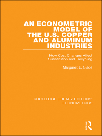 Cover image: An Econometric Model of the U.S. Copper and Aluminum Industries 1st edition 9780815350125