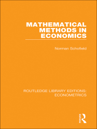 Imagen de portada: Mathematical Methods in Economics 1st edition 9780815350156