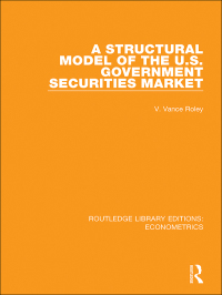 Cover image: A Structural Model of the U.S. Government Securities Market 1st edition 9780815350521