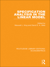 Imagen de portada: Specification Analysis in the Linear Model 1st edition 9780815350552