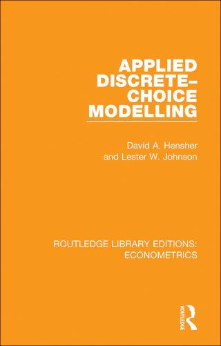 Cover image: Applied Discrete-Choice Modelling 1st edition 9780815350477