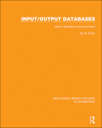 Imagen de portada: Input/Output Databases 1st edition 9780815350330