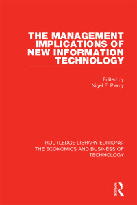 Cover image: The Management Implications of New Information Technology 1st edition 9780815351528