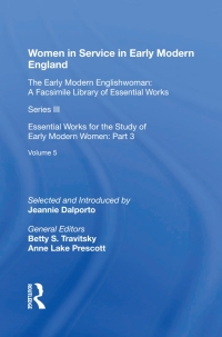 Omslagafbeelding: Women in Service in Early Modern England 1st edition 9780815399087