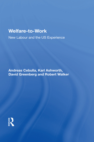 Imagen de portada: Welfare-to-Work 1st edition 9781138623194