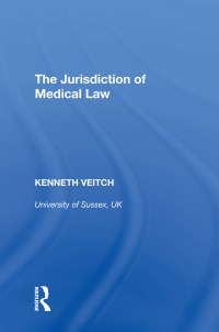 Imagen de portada: The Jurisdiction of Medical Law 1st edition 9780815397915