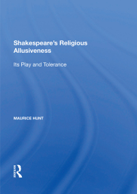 Imagen de portada: Shakespeare's Religious Allusiveness 1st edition 9781138620544