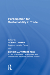Imagen de portada: Participation for Sustainability in Trade 1st edition 9780815391029