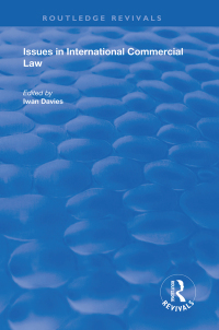 Imagen de portada: Issues in International Commercial Law 1st edition 9781138356207