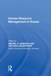 Cover image: Human Resource Management in Russia 1st edition 9781138355989