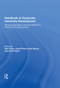 Imagen de portada: Handbook of Corporate University Development 1st edition 9781138619869