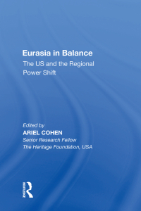 Cover image: Eurasia in Balance 1st edition 9780815388883