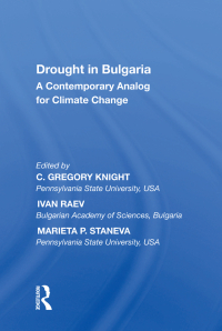 Cover image: Drought in Bulgaria 1st edition 9781138622074