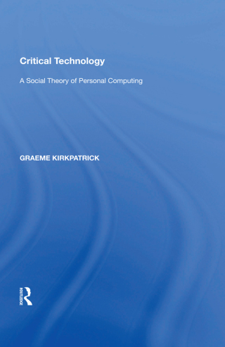 Imagen de portada: Critical Technology 1st edition 9780815388333