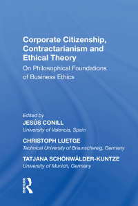 表紙画像: Corporate Citizenship, Contractarianism and Ethical Theory 1st edition 9781138356740