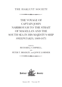 صورة الغلاف: The Voyage of Captain John Narbrough to the Strait of Magellan and the South Sea in his Majesty's Ship Sweepstakes, 1669-1671 1st edition 9781908145208