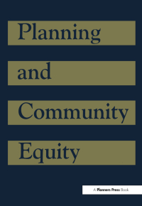 Cover image: Planning and Community Equity 1st edition 9781884829055