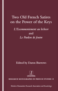 Cover image: Two Old French Satires on the Power of the Keys 1st edition 9781904713098