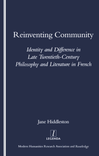 Cover image: Reinventing Community 1st edition 9781904713029
